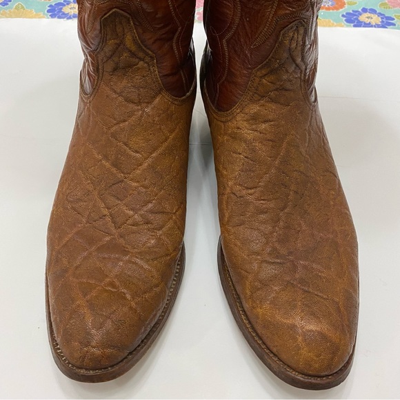 Lucchese Shoes Lucchese Hippo And Buffalo Exotic Western Boots Size